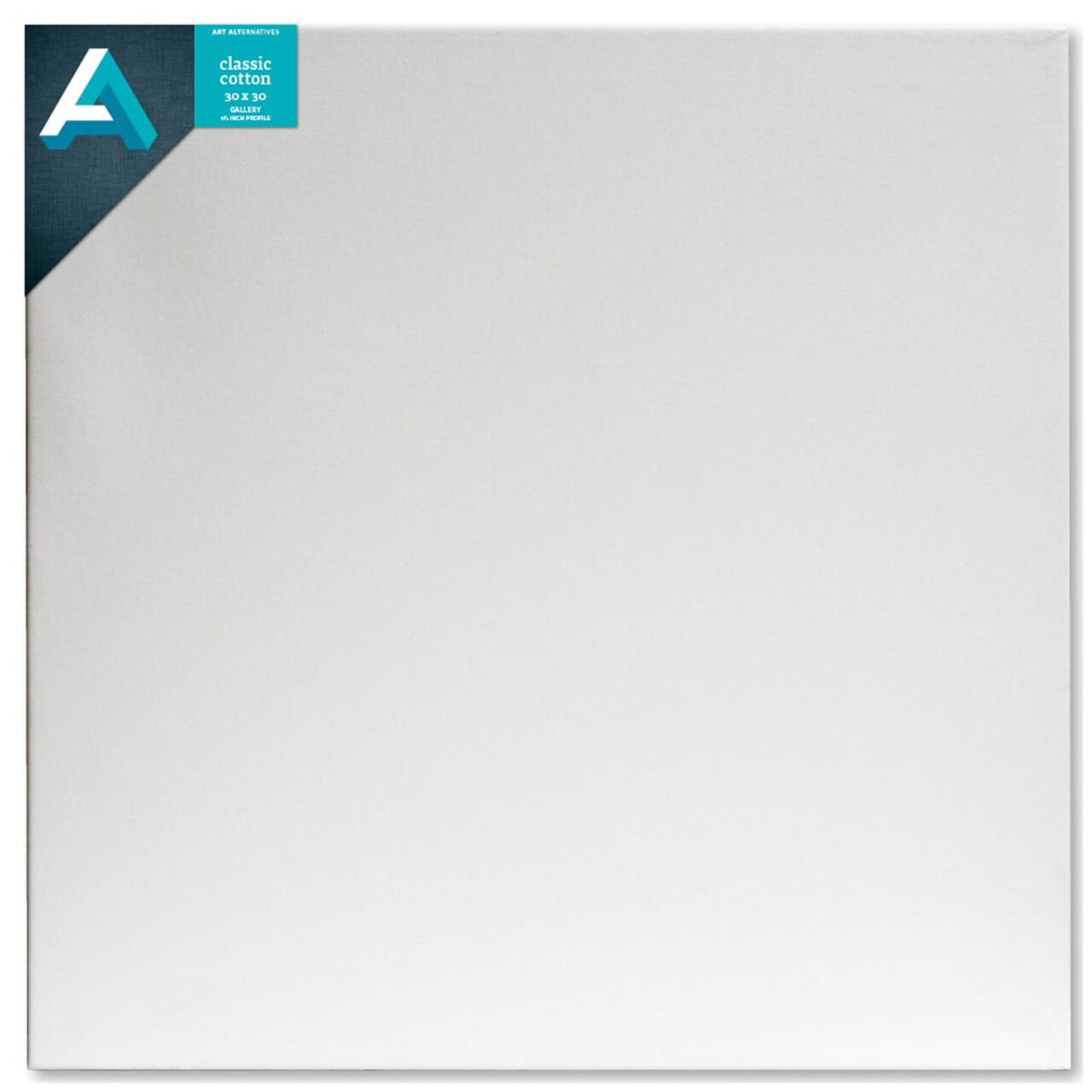 Art Alternatives Classic Cotton Stretched Canvas, Gallery, 1-3/8 in Profile, 30 in x 30 in